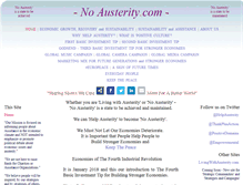 Tablet Screenshot of noausterity.com